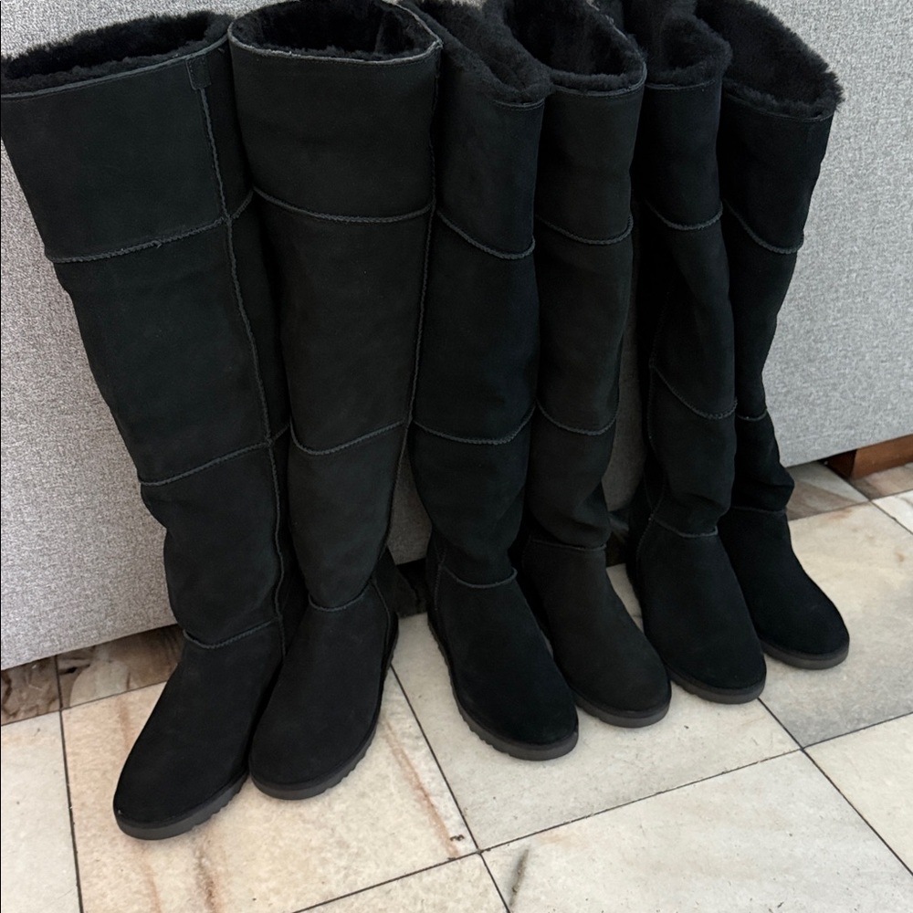 NEW UGG Femme Over the Knee Wedge Boots - Picture 11 of 17